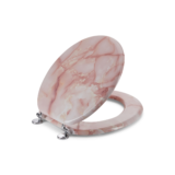Round Toilet Seat with Easy Clean & Change Hinge – Agate