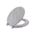 Round Toilet Seat with Easy Clean & Change Hinge – Agate