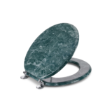 Round Toilet Seat with Easy Clean & Change Hinge – Jade