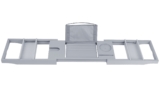 NewHomeâ„¢ Bamboo Adjustable Width Bathroom Caddy Tray – Bathroom Caddy Tray – Gray