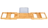 NewHomeâ„¢ Bamboo Adjustable Width Bathroom Caddy Tray – Bathroom Caddy Tray – Bamboo