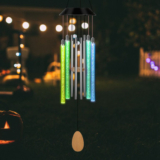 SolarekÂ® Solar Wind Chime with Color-Changing Lights