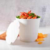 Karat 170oz Food Buckets with Paper Lids (223mm) – 150 sets