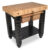 36″ x 24″ x 4″ Maple Gathering Block With Lower Shelf And 2 Wicker Baskets – Caviar Black