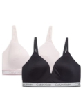 Women’s 2-piece Logo Wireless Bra Set – Black Multi