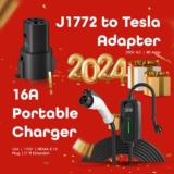 Rexing J1772 To Tesla Bundle | J1772 16A Portable Charger + Rexing J1772 to Tesla Charging Adapter