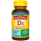 Nature Made Vitamin D3 Maximum Strength 10,000 IU (250 Mcg) Softgels