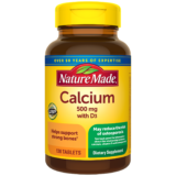 Nature Made Calcium 500 mg with Vitamin D3 Tablets