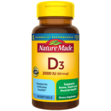 Nature Made Vitamin D3 2000 IU (50 mcg) Softgels