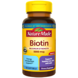 Nature Made Maximum Strength Biotin 5000 mcg Softgels