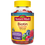Nature Made 3000 mcg Biotin Gummies for Hair, Skin & Nails