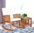 Acacia Wood Patio Rocking Chair & Coffee Table