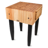 “PCA” Maple Butcher Block With 10″ Thick End Grain Top – 24″ x 24″ x 10″ – Caviar Black