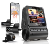 REXING RH2-4 Quad-Channel Dash Cam – 1080p Front, Rear, Cabin, and Exterior Coverage with Wi-Fi, and Optional GPS – RH2-4+64G+GPS Smart Hardwire Kit