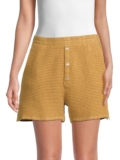 Women’s Waffle-knit Shorts – Honey