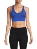 Women’s Scoopneck Sports Bra – Blue Wave