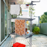 iMounTEKÂ® Rolling Collapsible Clothes Drying Rack