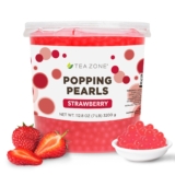 Tea Zone Strawberry Popping Pearls – Jar (7 lbs)