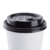 Karat 90mm Enclosure Lid for 10-24oz Hot Cups, Black – 1,000 pcs