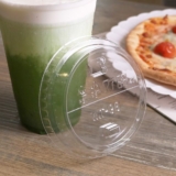 Karat 98mm PET Plastic Dome Lids, Half Moon Flip Lids – 1,000 pcs