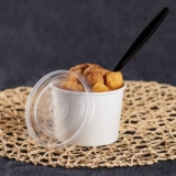 Karat 96mm PP Flat Lids for 6/10oz Paper and Gourmet Food Container – 1,000 pcs