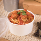 Karat 24oz Food Containers  (142mm), White – 600 pcs