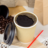 Karat 8oz Ripple Paper Hot Cups (80mm), Kraft – 500 pcs