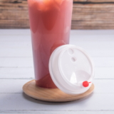 Karat 90mm Sipper Dome Lid for 16/24 oz Tall Premium PP Plastic Cup, White – 1,000 pcs