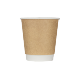 Karat 10oz Wrapped Insulated Paper Hot Cups (90mm), Kraft – 500 pcs