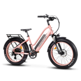 Addmotor Motan M-430 750W 20AH 2023 New Step Thru Fat Tire Beach Cruiser Electric Bike Sale, Rose Gold