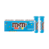 Milk Chocolate M&M’S Minis Candy Tubes, 24 ct box (package may vary)
