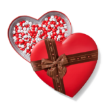 Heart Candy Gift Box with Bow