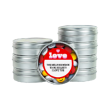 Silver Favors with Custom Packaging