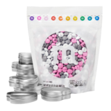 DIY Silver Heart Party Favor Kit