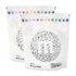3-Pack White 10oz Candy Bags