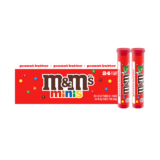 Peanut Butter M&M’S Minis Candy Mega Tube, 24 Ct Box (package may vary)