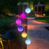 Solarekâ„¢ Solar Powered LED Ball Wind Chimes