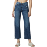 DL1961 Emilie Straight High Rise Vintage – Rigid Dark Distressed.