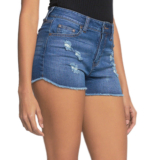 Elan Distressed Mid Rise Short – Denim.