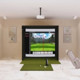 Uneekor EYE MINI SIG8 Golf Simulator Package – SIG8 Golf Simulator Flooring / View + GSPro (+$250)