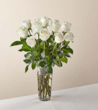 Long Stem White Rose Bouquet