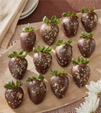 23K Gold Belgian Dark Chocolate Covered Strawberries – FedEx