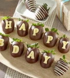 Happy Birthday Belgian Chocolate Covered Berry – Gram – FedEx