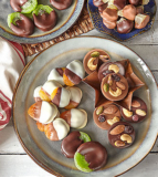 Belgian Chocolate   Dipped Fruit and Mendiant Gift Tray – FedEx
