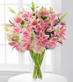 Intrigue Luxury Lily and Hydrangea Bouquet – 22 Stems