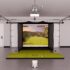 Full Swing KIT Garage Golf Simulator Package – 9′ Wide Garage x 8′ Wide Screen