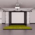 Swing Caddie SC4 Garage Golf Simulator Package – 16′ Wide Garage x 12′ Wide Screen