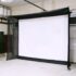 G-TRAK Retractable Impact Screen – 10′ Wide Garage x 8′ Wide Screen