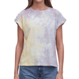 Grey State Apparel Tania Tee – Rainbow Tie Dye.