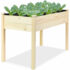 2′ x 2′ Square Raised Garden Bed Elevated Box for Flowers & Vegetables